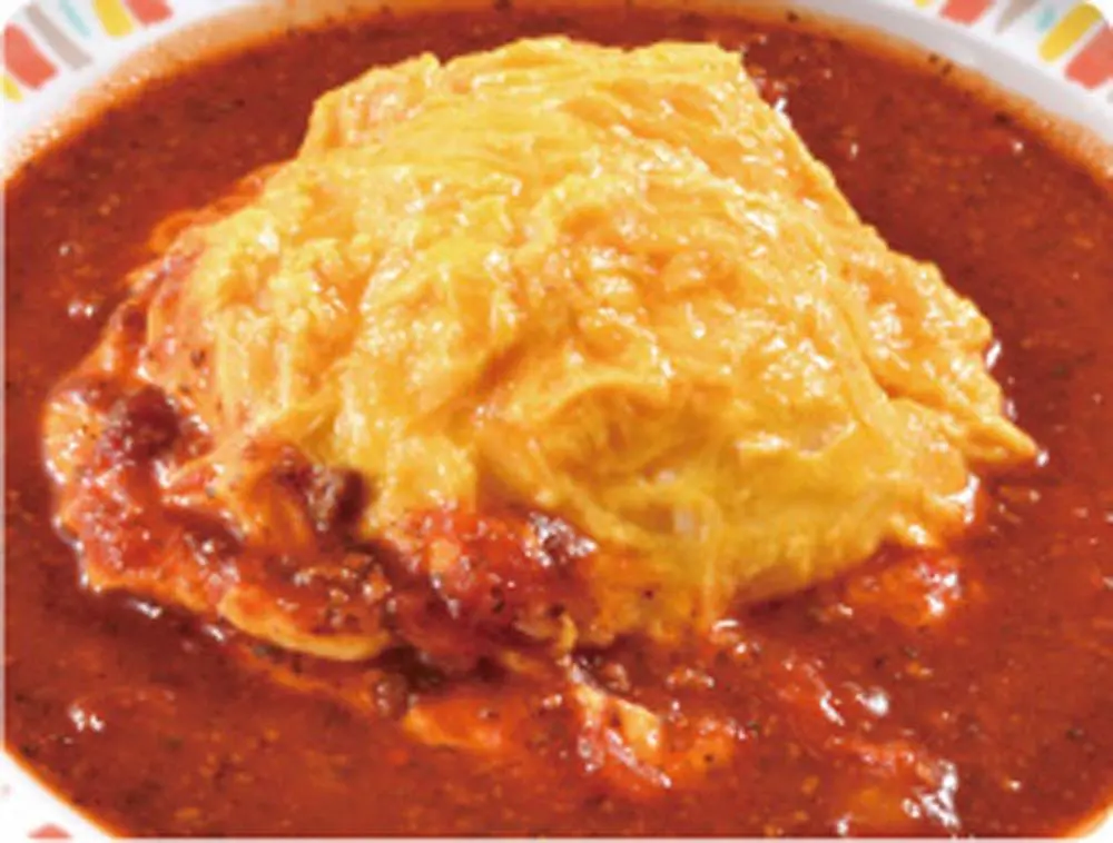 チーズインミートオムライス