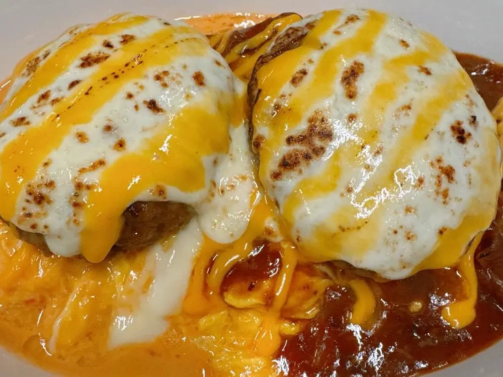焼Wチーズツインバーグオムライス